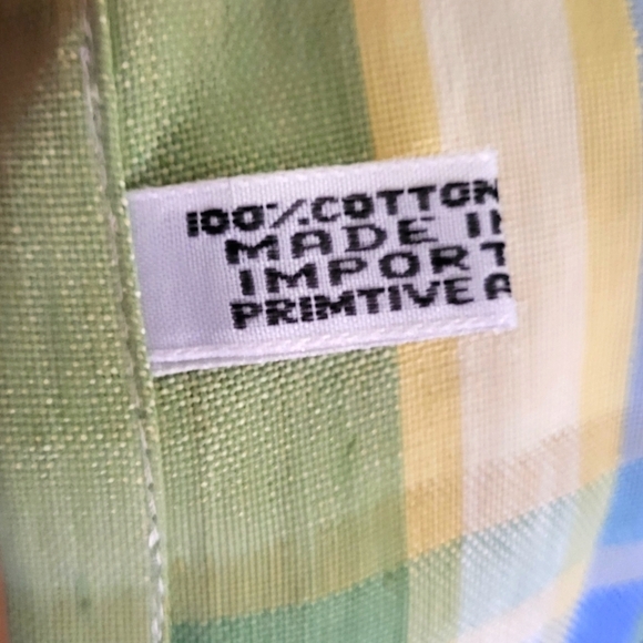 Primitive Artisans Inc Square Cotton Plaid Tablecloth 60 X 60 - Picture 6 of 7